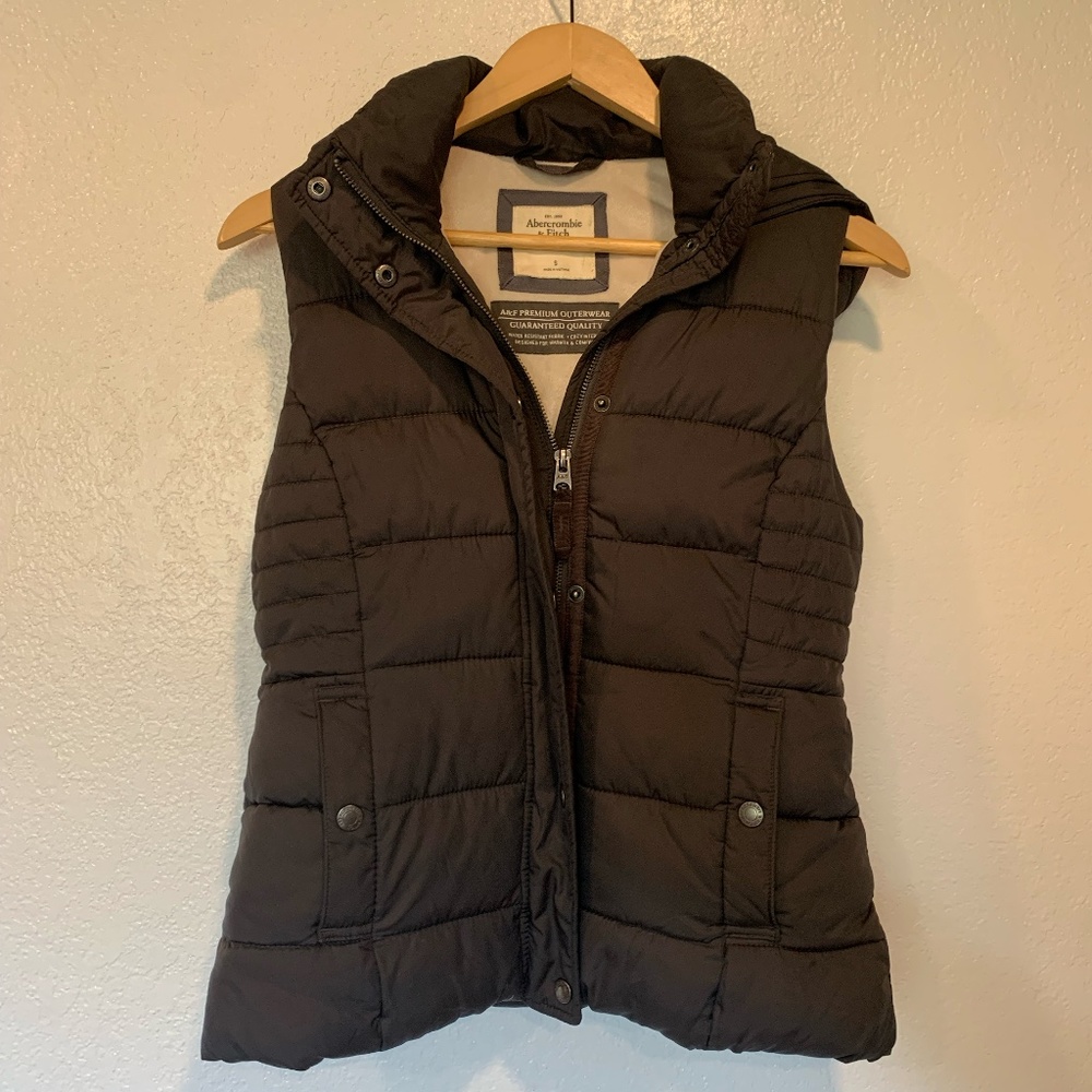 Grey puffy - Abercrombie & Fitch Vest